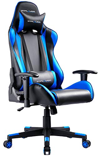 GTPLAYER Gaming Stuhl Bürostuhl Kunstleder PU Chefsessel Höhenverstellbarer Schreibtischstuhl