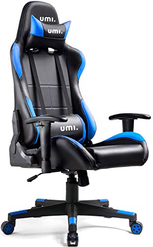 UMI. Essentials Gaming Stuhl PC Racing Stuhl Schreibtischstuhl Bürostuhl mit Verstellbaren Rückenlehnen
