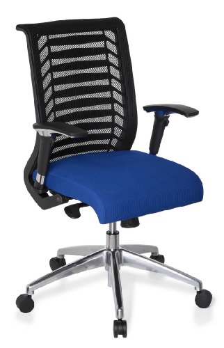 hjh OFFICE 707220 Bürostuhl / Chefsessel Avatar Pro, schwarz / blau