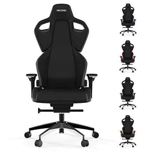 RECARO Exo FX Pure Black | Ergonomischer, hochwertiger Gaming Stuhl | Mit stufenloser Einstellung über Handräder | Made in Germany | Auch als Bürostuhl | TÜV Zertifiziert